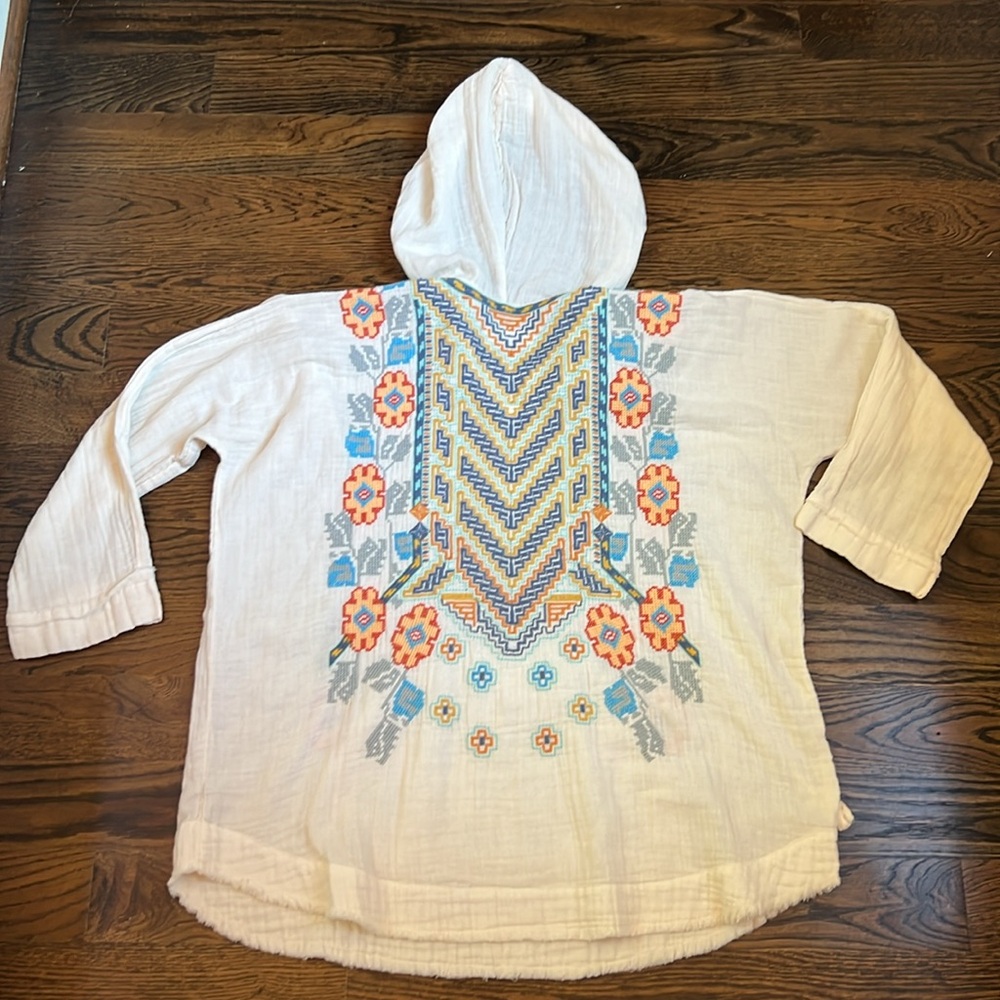 Johnny Was Hooded Top Size Small - Picture 9 of 10